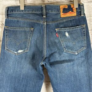 Levis 511 Slim Fit Denim Jeans Mens 32x31 Dark Wash Distressed Pants